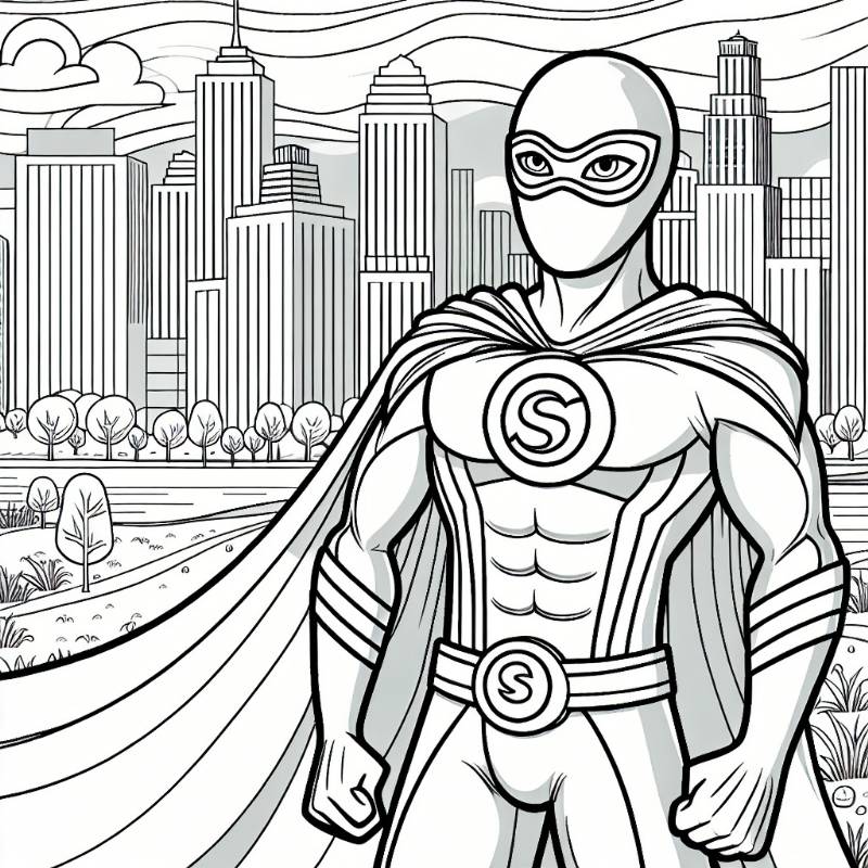 GPT Generic Superhero Coloring Book Unleashed | Free Chat with AI Bot
